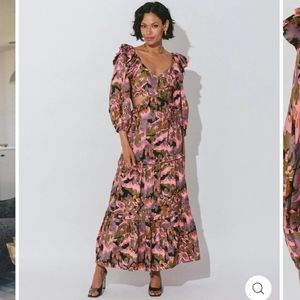 Cleobella Paris dress, floral tapestry print, size small